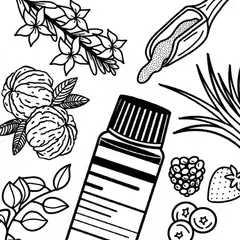 Fragrance Oil Glossary Illustration. 